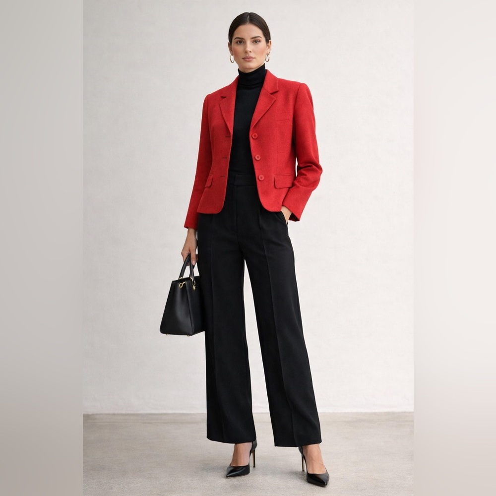 Holt Renfrew Collection Red Blazer. Size 6.